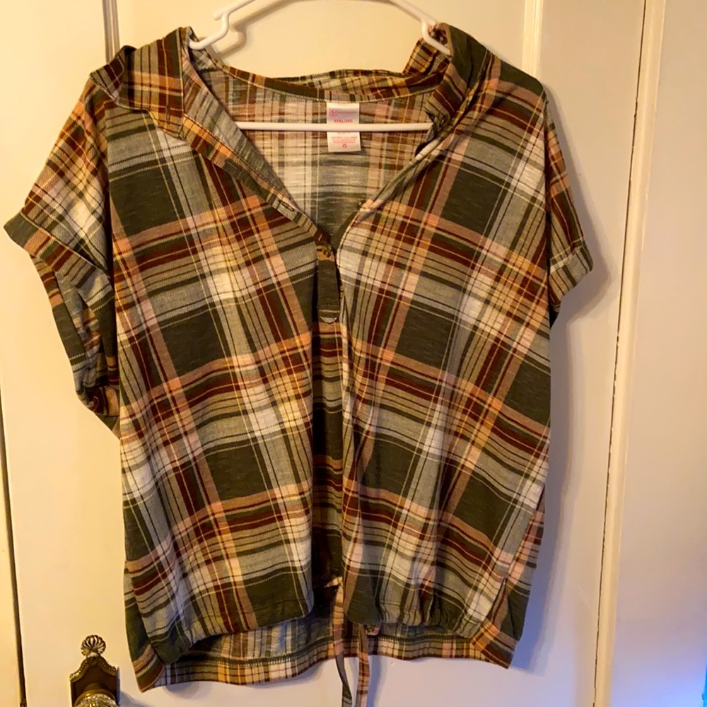 Plaid Tee